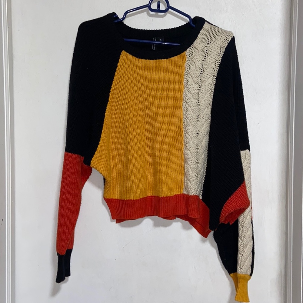 Color block sweater